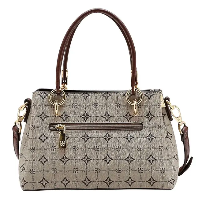 Bolsa de Mão Feminina Chenson Monograma Bege 3485479