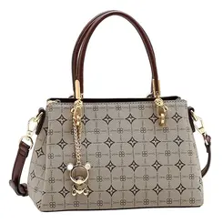 Bolsa de Mão Feminina Chenson Monograma Bege 3485479