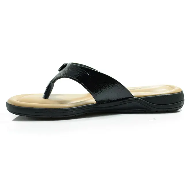Sandália Rasteira Feminina Comfortflex Preto 2580402