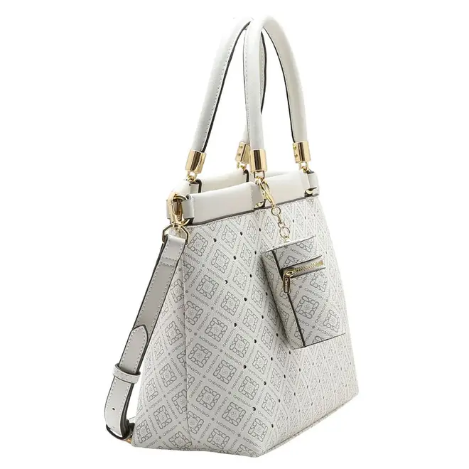 Bolsa de Mão Feminina Chenson Monograma Off White 3485465
