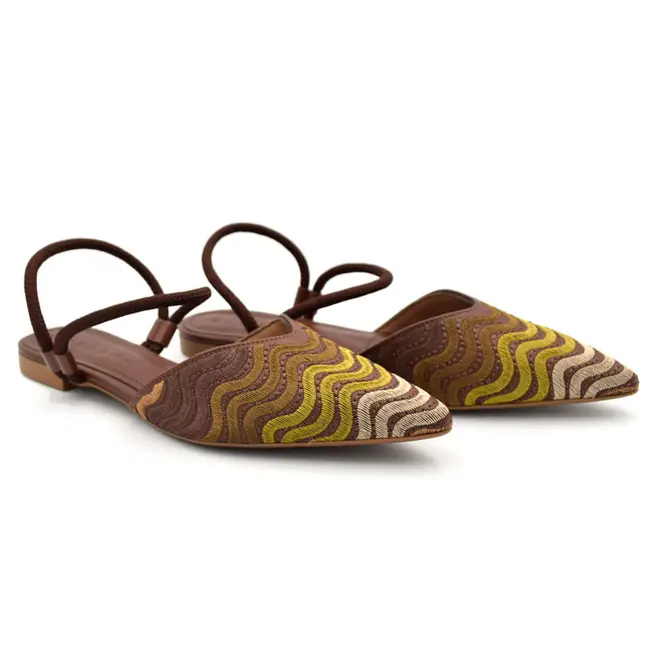 Sapatilha Slingback Feminina Suzzara Marrom 373359