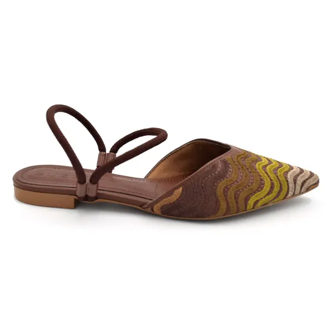 Sapatilha Slingback Feminina Suzzara Marrom 373359