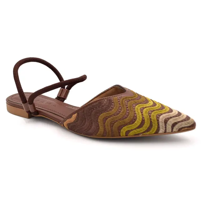 Sapatilha Slingback Feminina Suzzara Marrom 373359