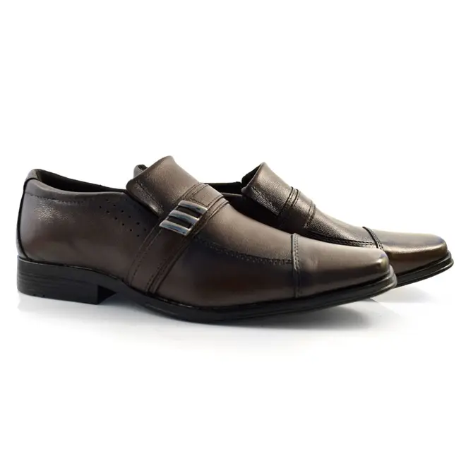 Sapato Social de Couro Masculino BR2 Marrom 934
