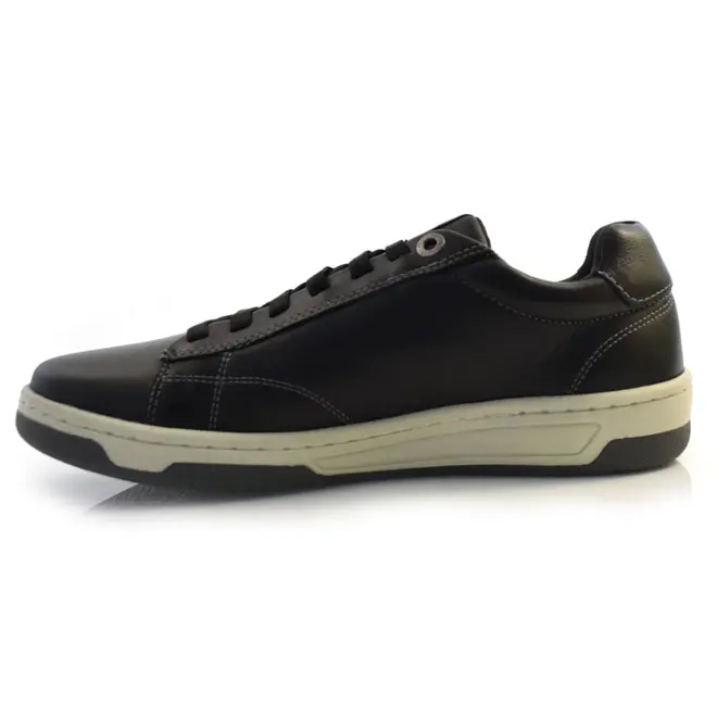 Sapatênis Masculino de Couro Ferracini Vox Preto 8052
