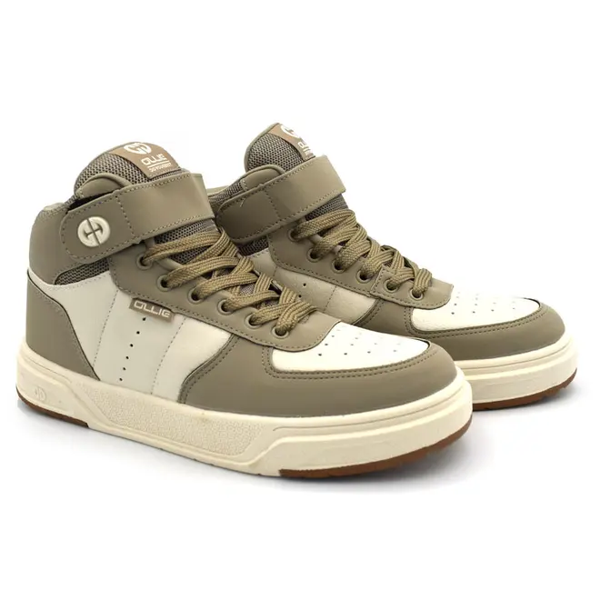 Tênis de Cano Alto Masculino Ollie Alpha 4 Bege ALPHA 4