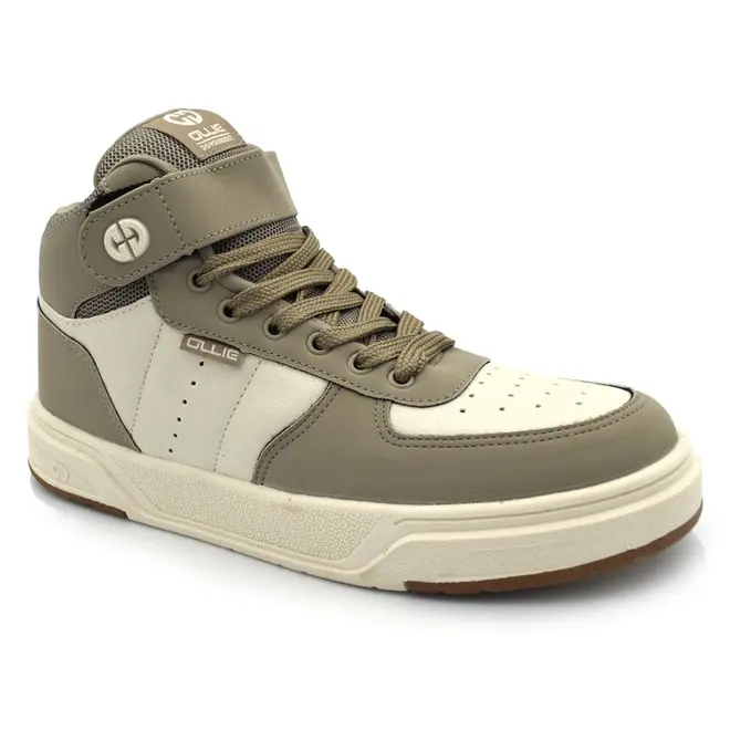 Tênis de Cano Alto Masculino Ollie Alpha 4 Bege ALPHA 4