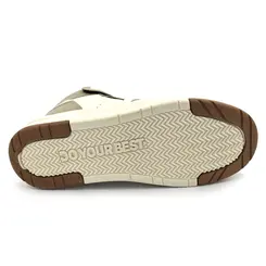 Tênis de Cano Alto Masculino Ollie Alpha 4 Bege ALPHA 4