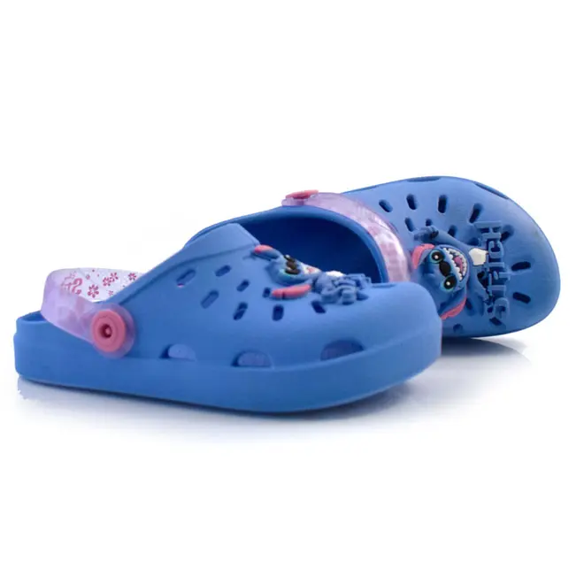 Babuche Infantil Stitch Grendene Disney Urban Azul 23197