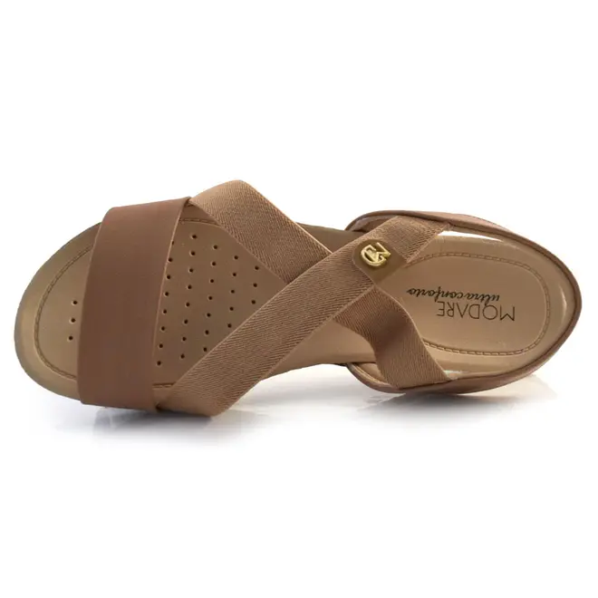 Sandália Flat Feminina Modare Bege 7125.249.26892