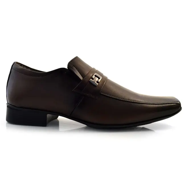 Sapato Social de Couro Jota Pe Air Vinitti Marrom 77605