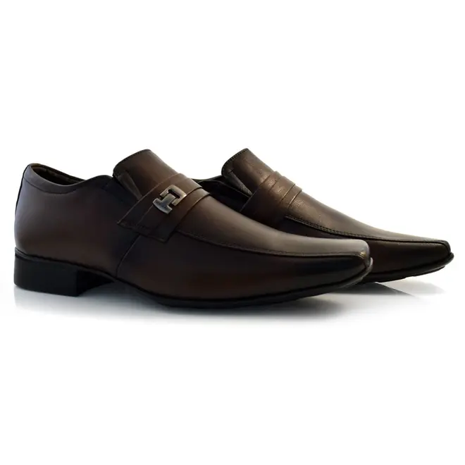 Sapato Social de Couro Jota Pe Air Vinitti Marrom 77605