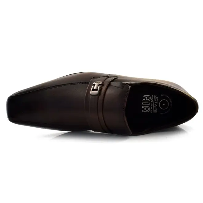 Sapato Social de Couro Jota Pe Air Vinitti Marrom 77605