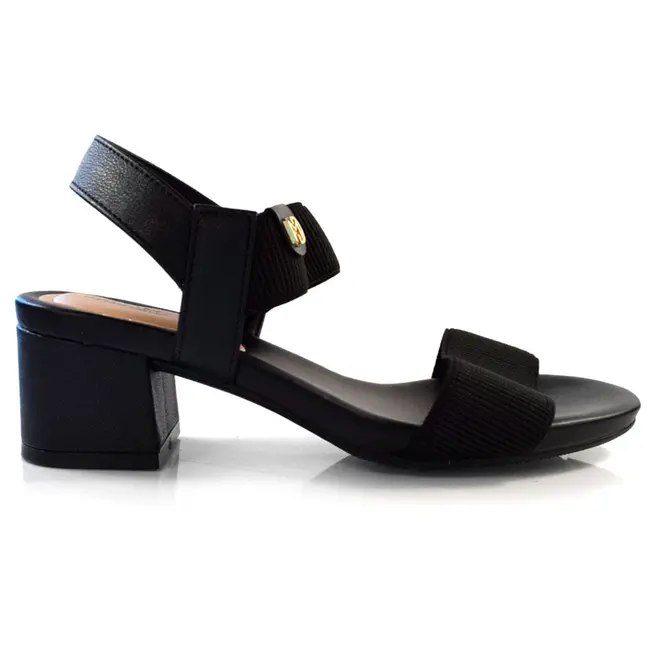 Sandália de Salto Bloco Feminina Modare Preto 7187.100.27520