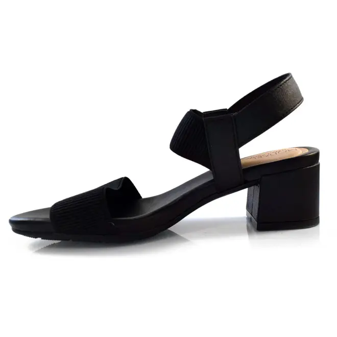 Sandália de Salto Bloco Feminina Modare Preto 7187.100.27520