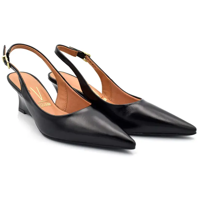 Scarpin Slingback Anabela Vizzano Preto 1483.101.31310
