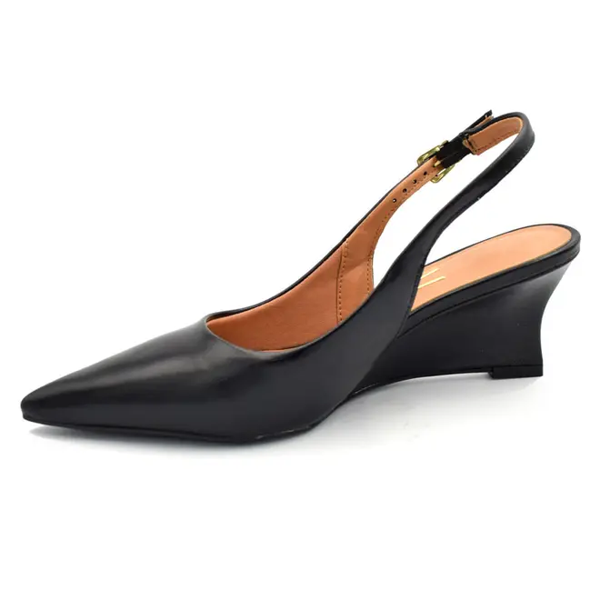 Scarpin Slingback Anabela Vizzano Preto 1483.101.31310