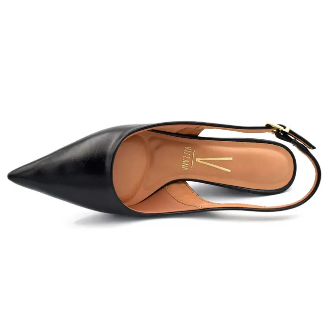 Scarpin Slingback Anabela Vizzano Preto 1483.101.31310
