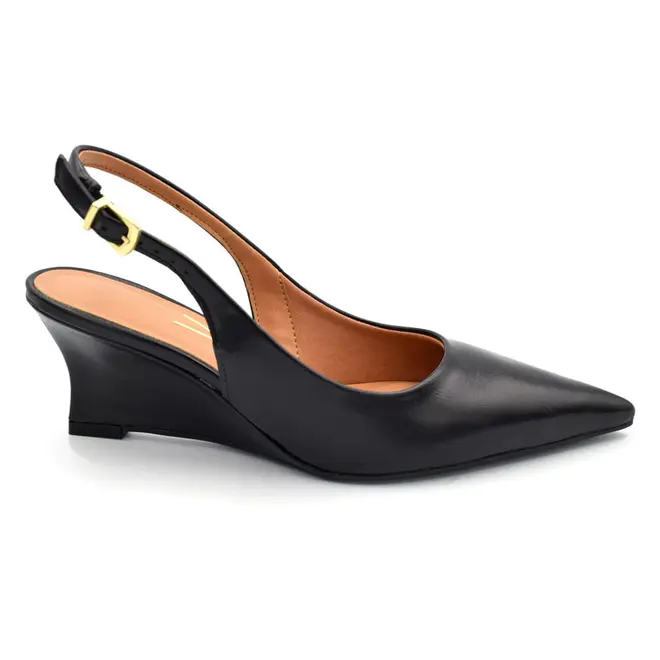 Scarpin Slingback Anabela Vizzano Preto 1483.101.31310