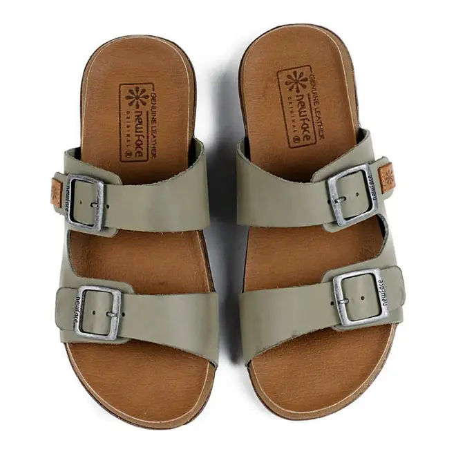 Tamanco Flat New Face Feminino Sálvia