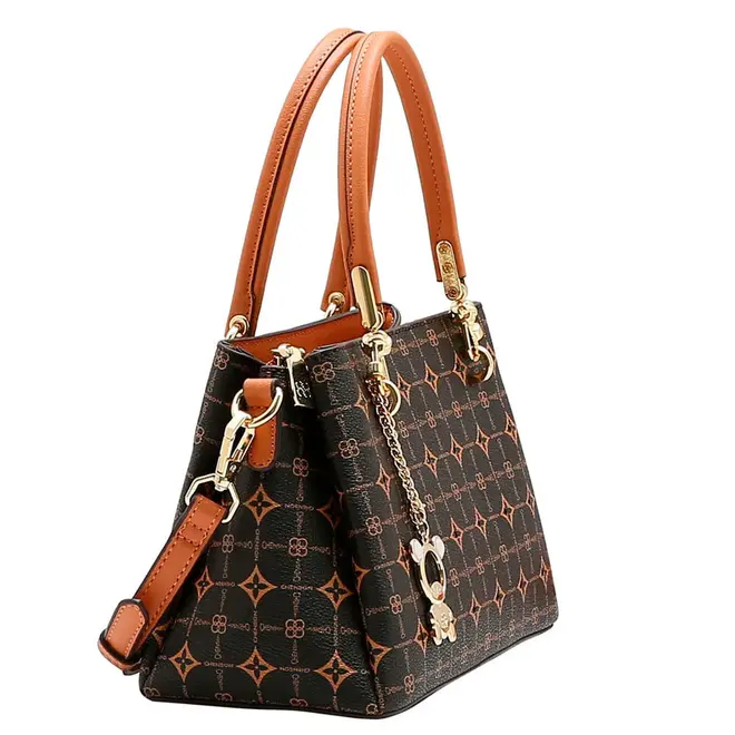 Bolsa de Mão Feminina Chenson Monograma Marrom 3485479
