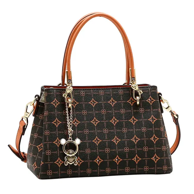 Bolsa de Mão Feminina Chenson Monograma Marrom 3485479