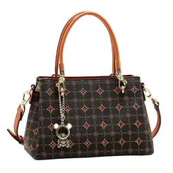 Bolsa de Mão Feminina Chenson Monograma Marrom 3485479