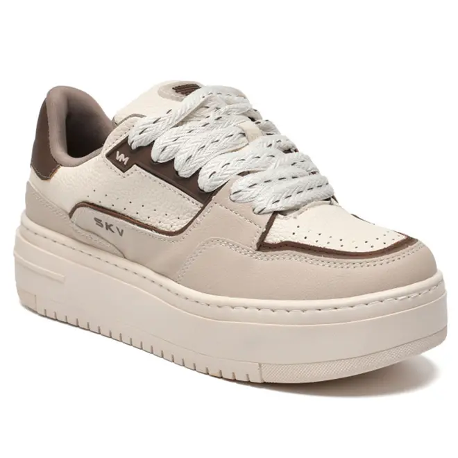 Tênis Casual Feminino Via Marte Creme 306-005-22