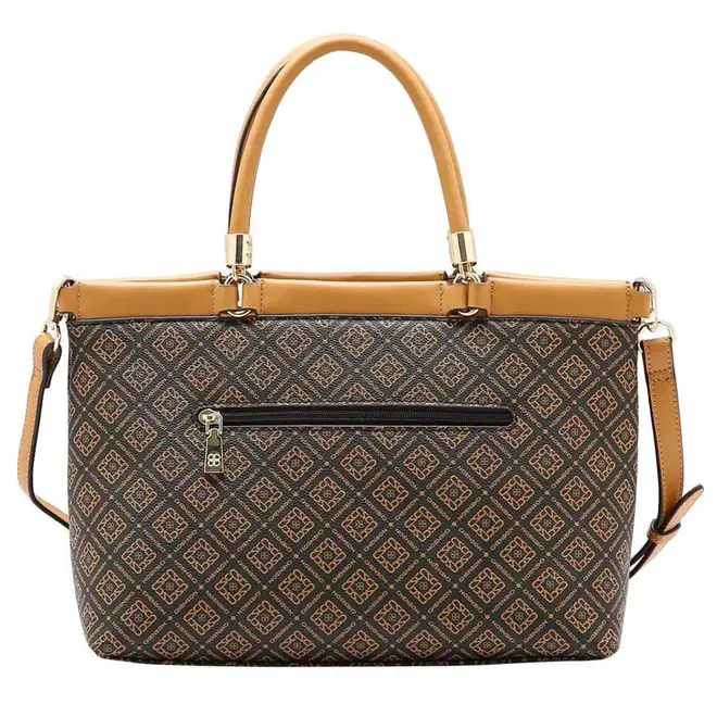 Bolsa de Mão Feminina Chenson Monograma Marrom 3485465