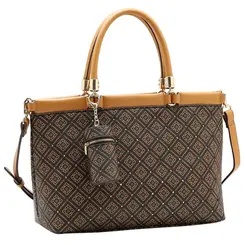 Bolsa de Mão Feminina Chenson Monograma Marrom 3485465
