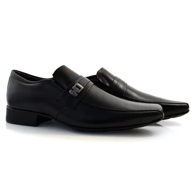 Sapato Social de Couro Jota Pe Air Vinitti Preto 77605