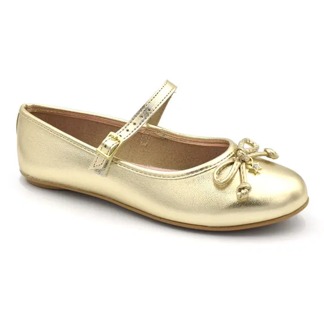 Sapatilha Boneca de Menina Molekinha do 26 ao 34 Dourado 2502.1009.30579
