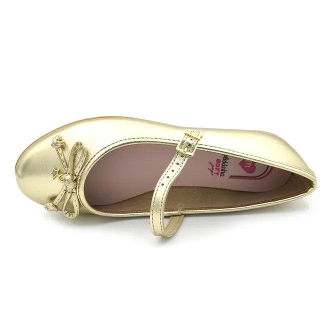 Sapatilha Boneca de Menina Molekinha do 26 ao 34 Dourado 2502.1009.30579