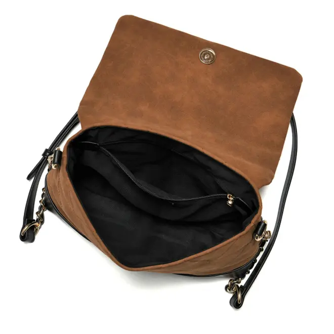 Bolsa Crossbody Média Feminina Via Marte Preto B1-333-01