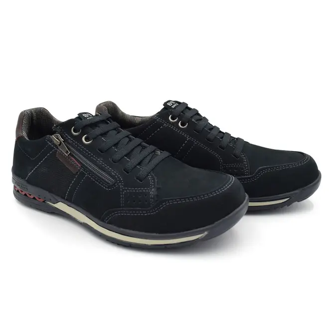 Sapatênis de Couro Masculino Pegada Azul 114861