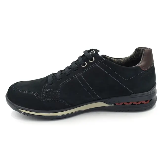 Sapatênis de Couro Masculino Pegada Azul 114861