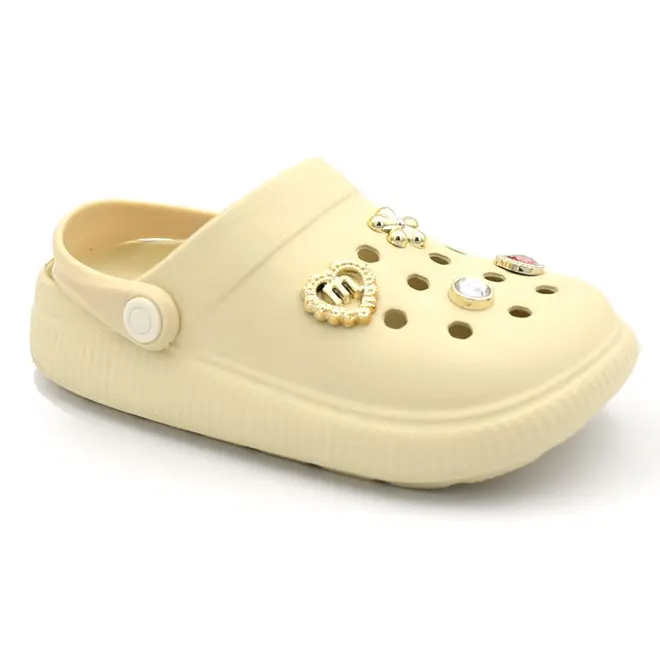 Papete Babuche Infantil de Menina Molekinha Creme 2591.103.30598