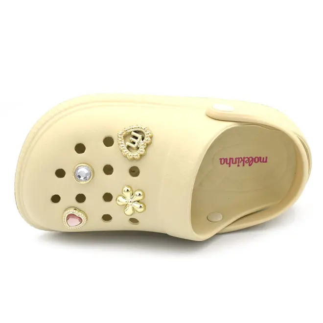 Papete Babuche Infantil de Menina Molekinha Creme 2591.103.30598