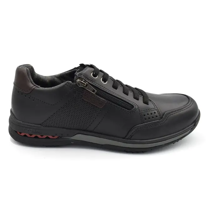 Sapatênis de Couro Masculino Pegada Preto 114861