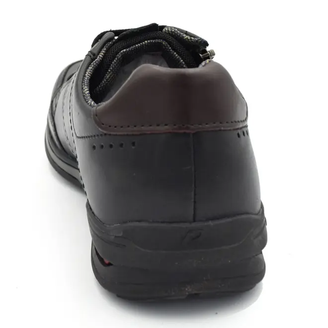 Sapatênis de Couro Masculino Pegada Preto 114861