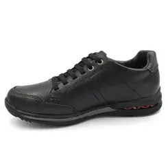 Sapatênis de Couro Masculino Pegada Preto 114861