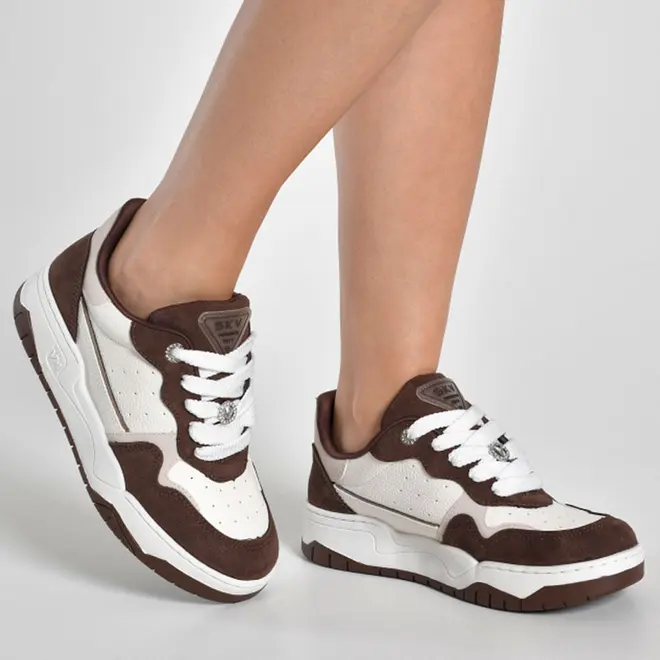 Tênis Casual Feminino Via Marte Marrom 276-012-13