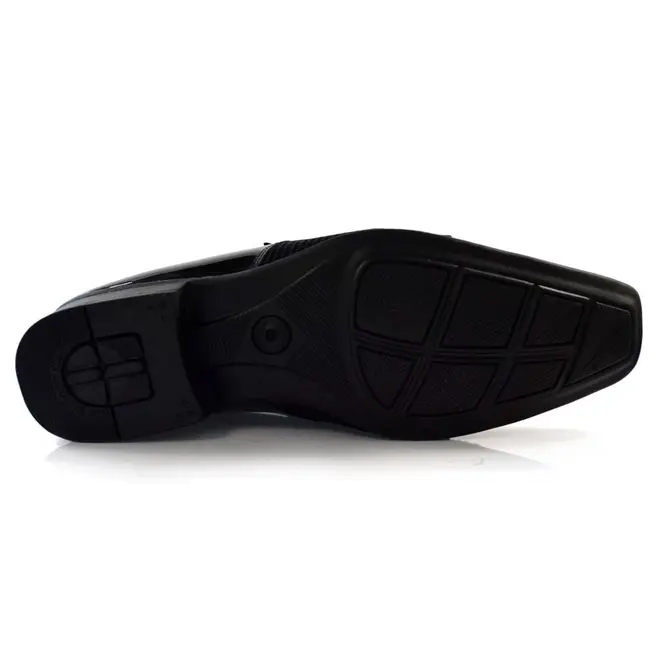 Sapato Social de Couro Masculino Jota Pe Air Prince Preto 73279