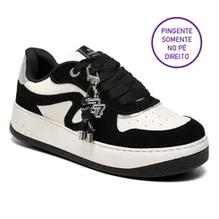 Tênis Casual Feminino Via Marte Preto 209-014-04