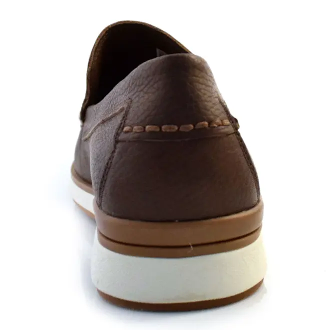 Mocassim Masculino de Couro Free Way Marrom LUCA01