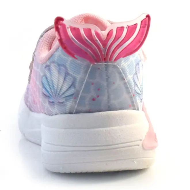 Tênis Infantil de LED Sereia Mini Pé do 22 ao 32 Rosa MP 2413