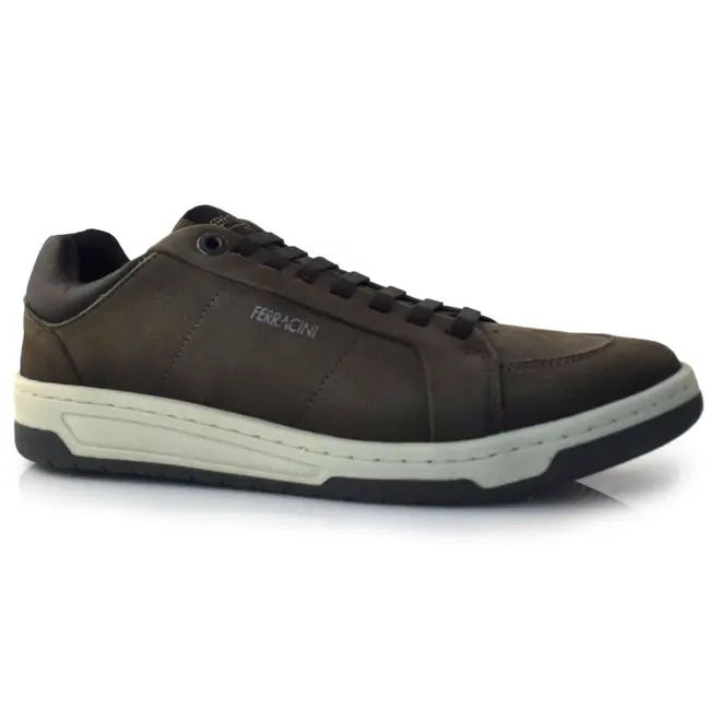 Sapatênis Masculino de Couro Ferracini Vox Preto 8050