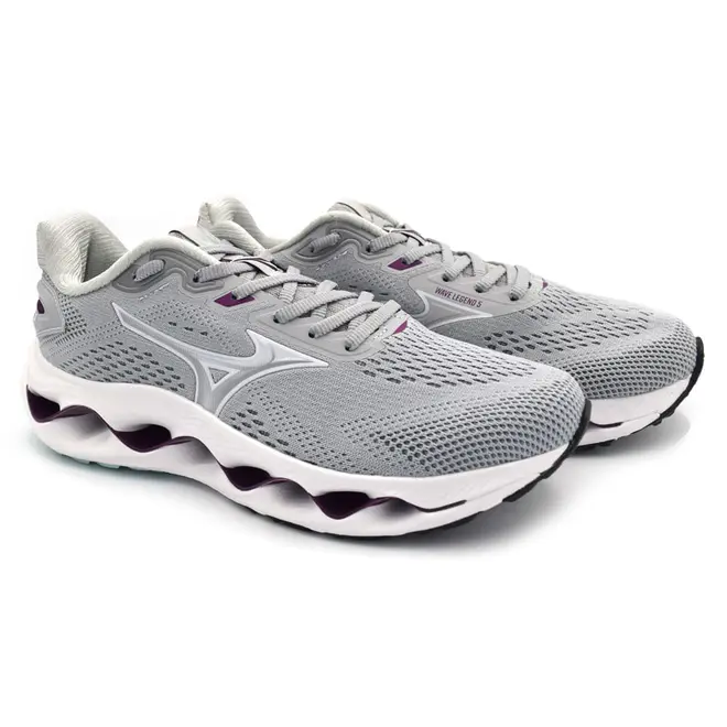 Tênis Feminino Mizuno Legend 5 Cinza 101132132