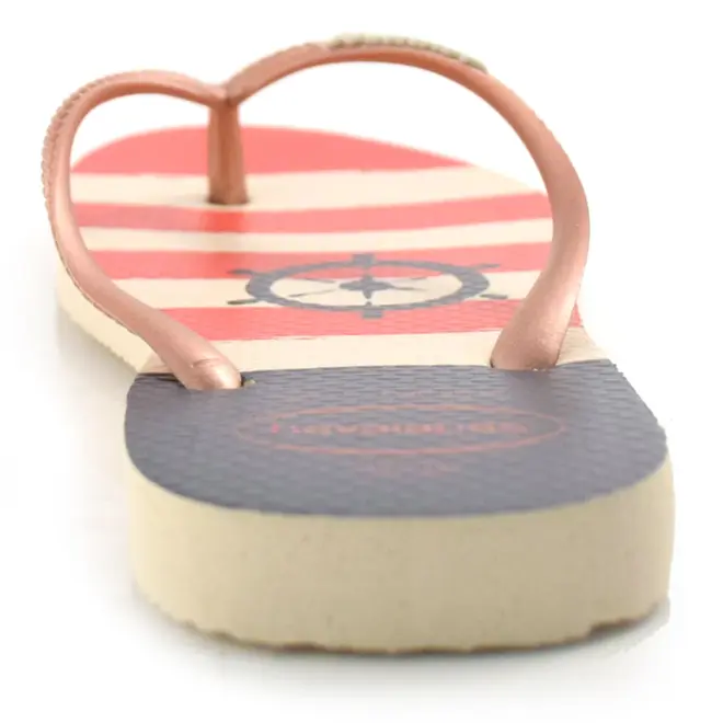 Chinelo Havaianas Slim Nautical Bege 4137125