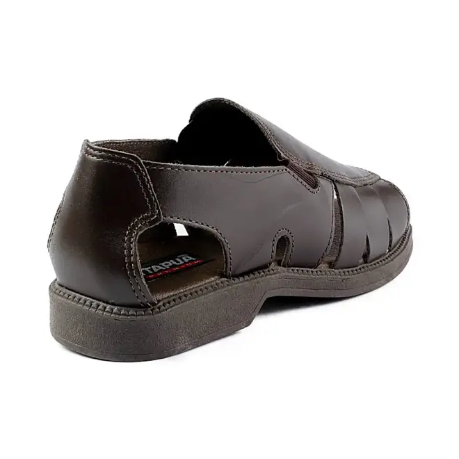 Sandália Flat Itapuã Couro Marrom Masculino